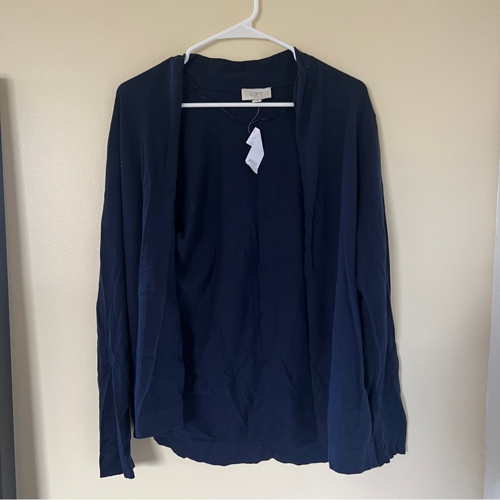 NWT Loft Navy Cardigan